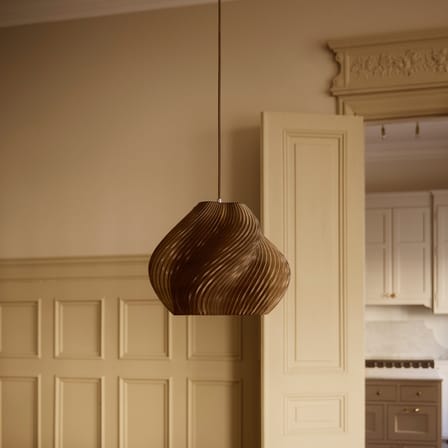 Suspension Soft Serve 03 marron / Ø 37 x H 30 cm - CRÈME ATELIER