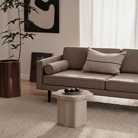 Table d'appoint Sonja céramique blanc / 42,5 x 46,5 x H 36 cm - BROSTE COPENHAGEN