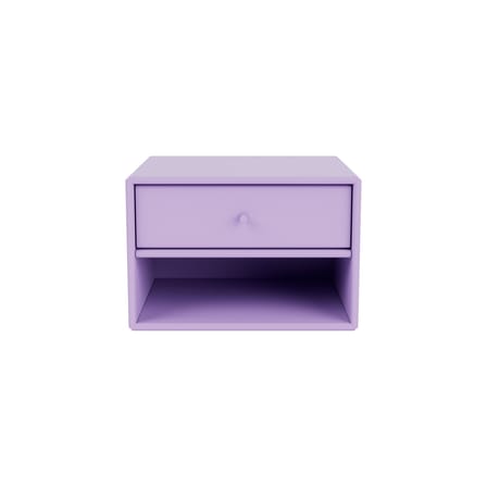 Table de chevet murale Dash bois violet / Console - L 35,4 x P 30 x H 24 cm - MONTANA