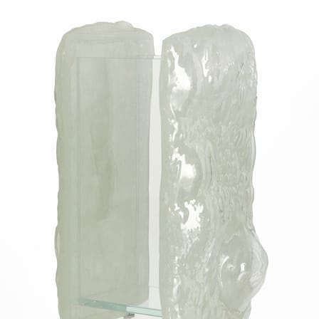 Vase Opalia verre transparent / 25 x 25 x H 43 cm - Glas Italia