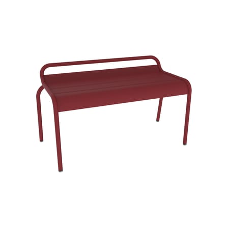 Banc empilable Luxembourg métal rouge / Compact - 2 places / L 90 cm - Fermob