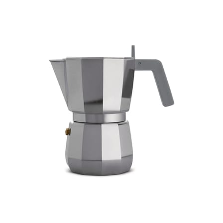 Cafetière italienne Moka gris argent métal /6 tasses - Alessi