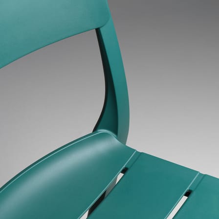 Chaise empilable Cassia Bistrot bleu - NARDI