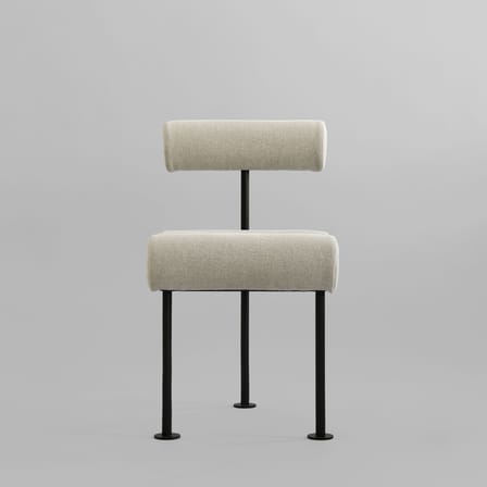 Chaise rembourrée Hiro tissu beige - 101 COPENHAGEN