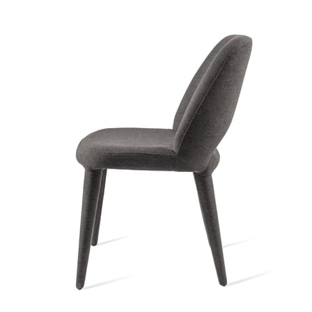 Chaise rembourrée Holy tissu gris - POLSPOTTEN