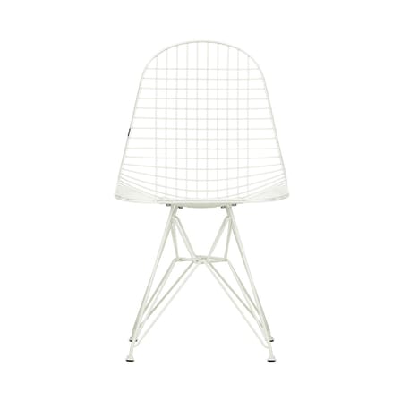 Chaise Wire Chair DKR Colours métal blanc / By Charles & Ray Eames, 1951 - Vitra