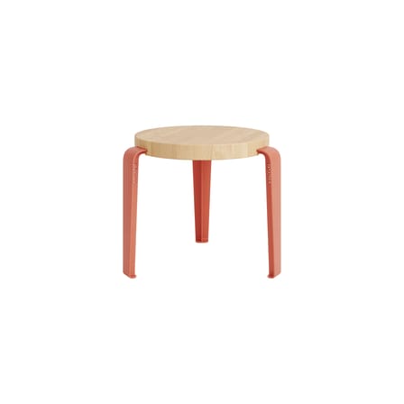 Mini Lou Children stool wood pink / H 30 cm - TIPTOE