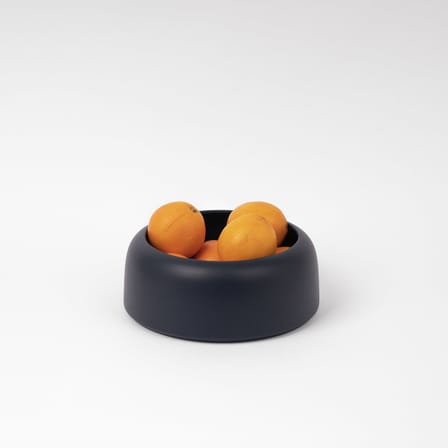 Coupe Omar 01 céramique bleu / Small - Ø 23,5 x H 9,5 cm / Fait main - raawii
