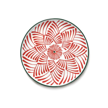 Dessertteller Bazaar keramik rot / Set von 4 - Ø 21 cm - Serax