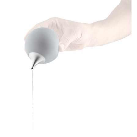 Distributeur de savon  plastique gris / Poire souple - Eva Trio