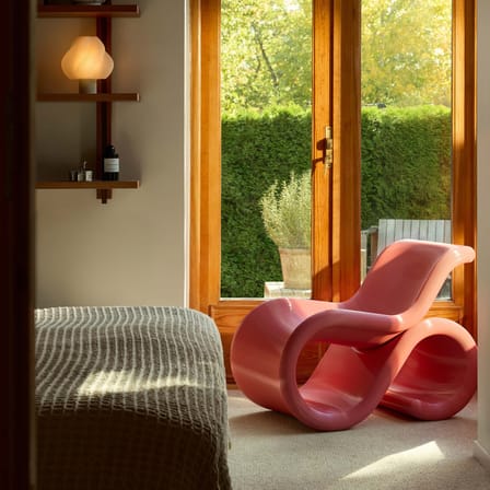 Fauteuil Éclair Chair rose - CRÈME ATELIER