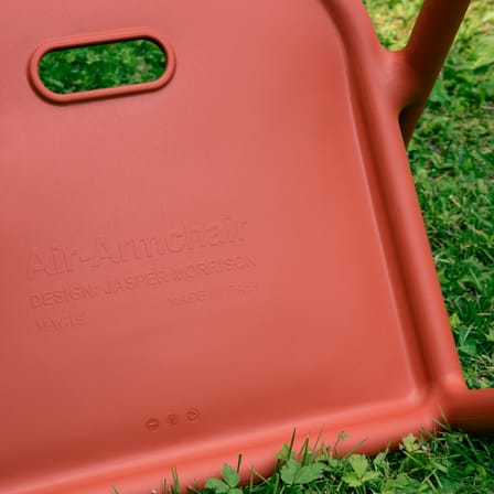 Fauteuil empilable Air-Armchair plastique rouge / Jasper Morrison, 2006 - Magis