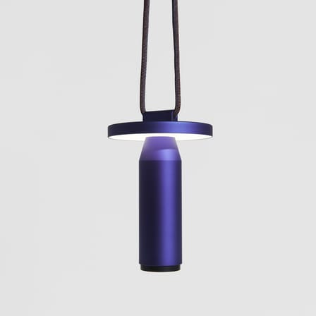 Kabellose, wiederaufladbare Außenlampe Quasar LED metall blau / H 26 cm - Petite Friture