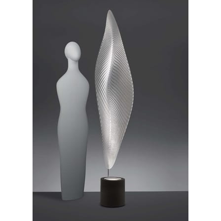Lampadaire Cosmic leaf métal plastique gris transparent - Artemide