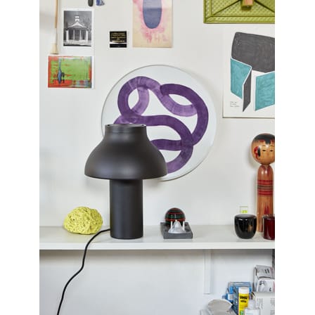 Lampe de table PC Small métal noir / H 33 cm - Hay