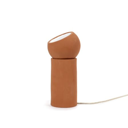 Lampe de table Terra Medium céramique rouge orange / Ø 16,5 x H 39 cm - Terracotta / Spot orientable - Serax