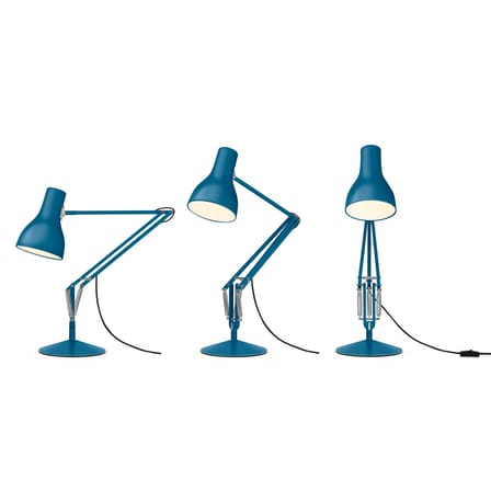 Lampe de table Type 75 métal bleu / By Margaret Howell - Edition limitée / Réédition 1930' - Anglepoise