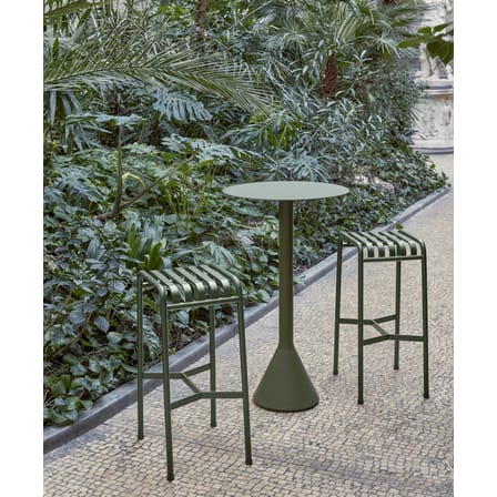 Mange-debout Palissade Cone métal gris noir / Ø 60 x H 105 cm  - Bouroullec, 2016 - Hay