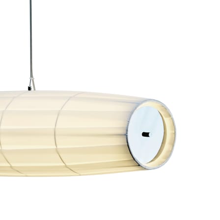 Suspension Colonne Horizontal tissu blanc / LED - L 100 cm - Dix Heures Dix