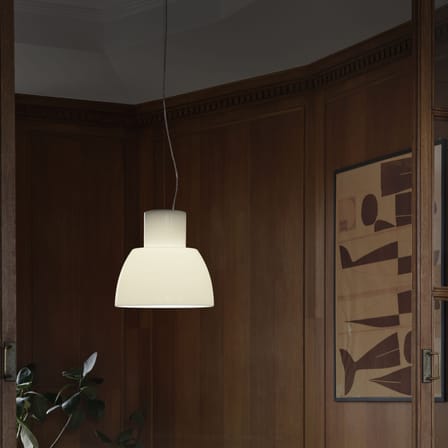 Suspension Lorosae verre blanc / Ø 30 cm - Álvaro Siza, 1999 - Nemo