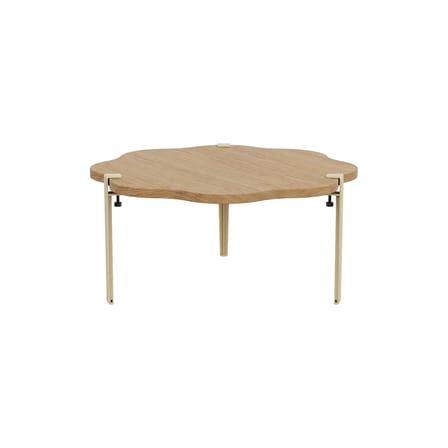 Table basse Vague by Uchronia / Ø 80 x H 43 cm - Chêne massif - TIPTOE