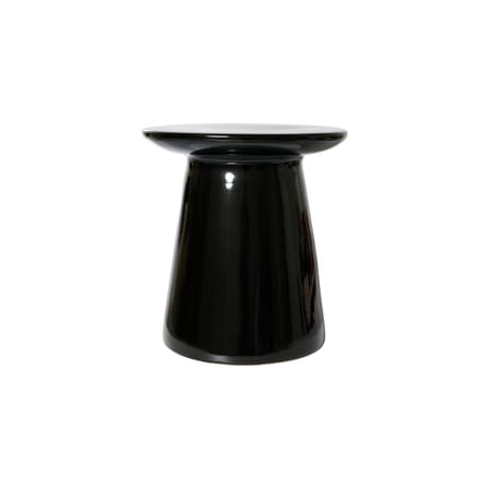 Table d'appoint Earthenware Medium céramique noir / Ø 40 x H 43 cm - HK LIVING