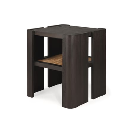 Table d'appoint Panel bois marron / 45 x 45 x H 50 cm - Teck & rotin - Ethnicraft