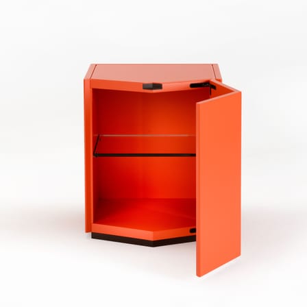 Table de chevet Z24 728 bois orange - Zanotta