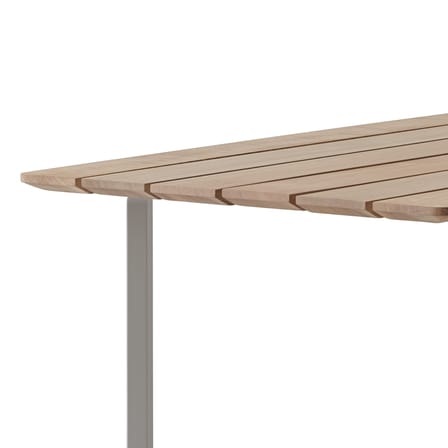 Table rectangulaire 70/70 OUTDOOR bois naturel / 225 x 90 cm - Muuto