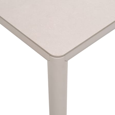 Table rectangulaire Piave blanc / 120 x 70 cm - Stratifié texturé - NARDI