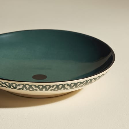 Assiette creuse Sarah céramique bleu / Ø 22 cm - Maison Sarah Lavoine