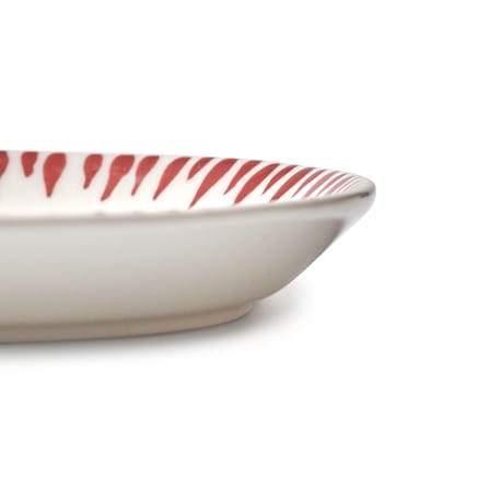 Platte Bazaar keramik rot / Set von 2 - 33 x 14 cm - Serax
