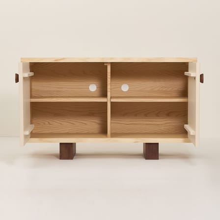 Buffet Heju X Nobodinoz bois naturel / L 120 x H 70 cm - NOBODINOZ