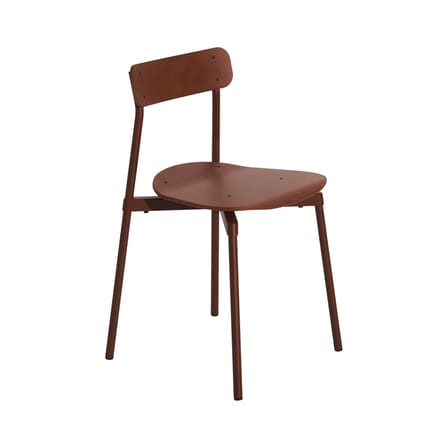 Chaise empilable Fromme bois rouge - Petite Friture