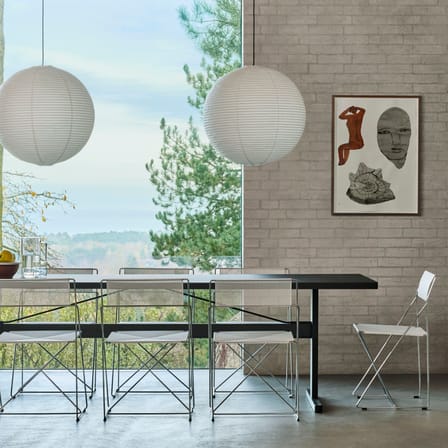 Chaise empilable X-Line INDOOR métal blanc / Réédition 1977 - Acier perforé - Hay