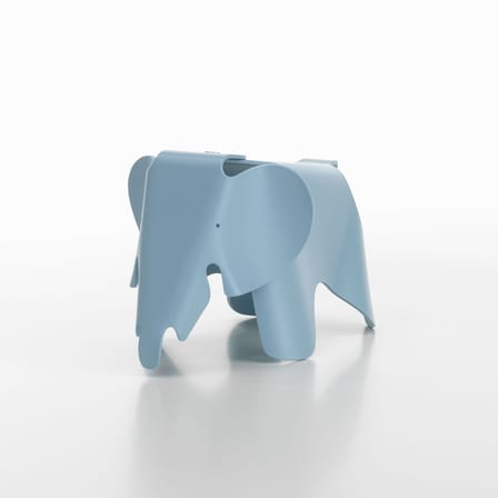 Décoration Eames Elephant RE (1945) bleu / Small - L 39 cm / Plastique recyclé - Vitra