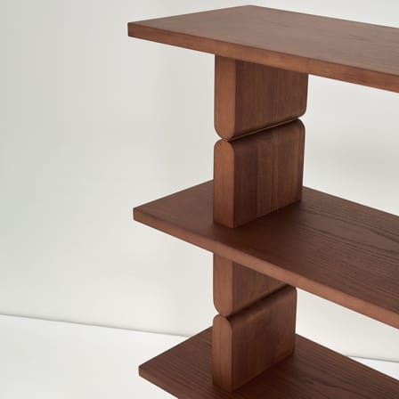 Étagère Coloured Wood Noon bois marron / L 118 x H 107 cm - NOBODINOZ