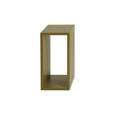 Étagère Stacked bois vert / Small rectangulaire 43x21 cm / Sans fond - Muuto