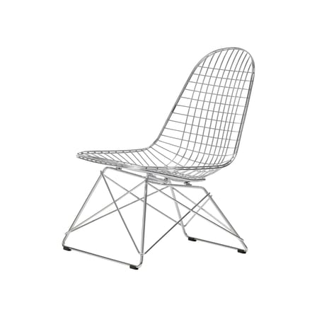 Fauteuil lounge Wire Chair LKR argent métal / Charles & Ray Eames, 1951 - Vitra