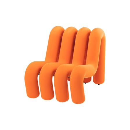 Fauteuil rembourré Extra Bold Sofa tissu orange / Canapé modulable - L 72 cm (4 tubes) - Moustache