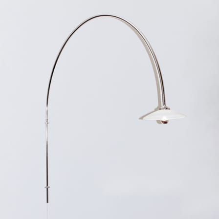 Wandleuchte mit Stromkabel Hanging Lamp n°3 metall silber / H 135 x B 137,5 cm - valerie objects