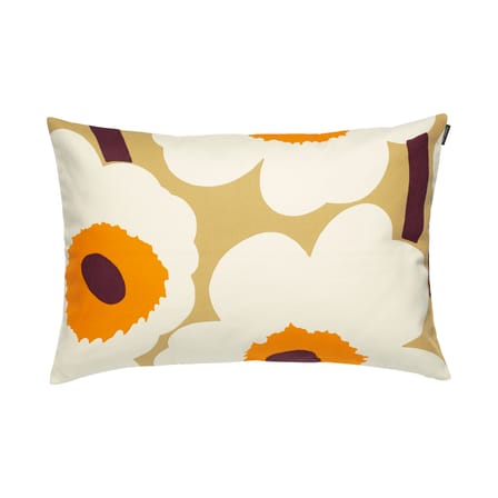 Housse de coussin Unikko tissu orange / 60 x 40 cm - Marimekko