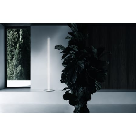 Lampadaire Coordinates F gris argent métal LED / H 200 cm - Flos