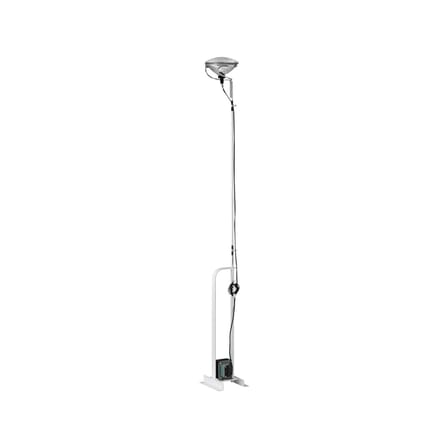 Lampadaire Toio LED métal blanc / Castiglioni, 1962 - Hauteur réglable - Flos