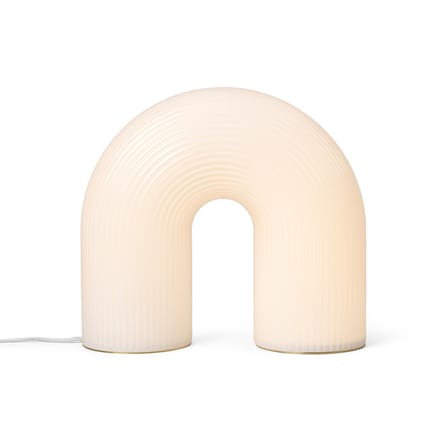 Lampe à poser Vuelta LED verre blanc / L 40 x H 36 cm - Ferm Living