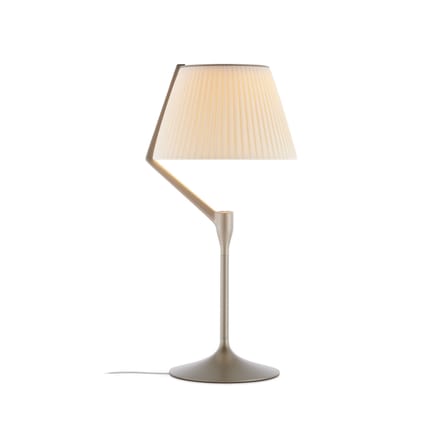 Lampe de table Angelo Stone LED / H 70 cm - Tissu plisssé - Kartell