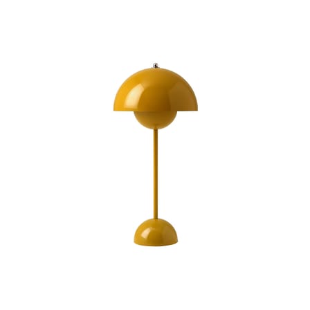 Lampe de table Flowerpot VP3 métal jaune / H 50 cm - By Verner Panton, 1968 - &tradition
