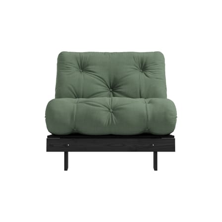 Fauteuil convertible Roots / Dormeuse & lit d'appoint - 3 positions / Structure noire - KARUP DESIGN