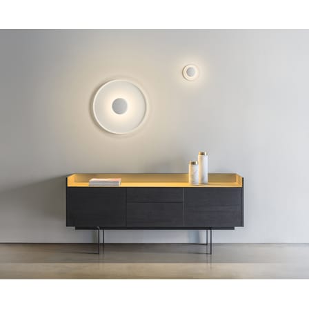 Plafonnier Top LED métal blanc / Ø 60 cm - Aluminium - Vibia