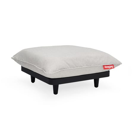 Pouf d'extérieur Paletti tissu blanc gris beige / 90 x 90 cm - Fatboy